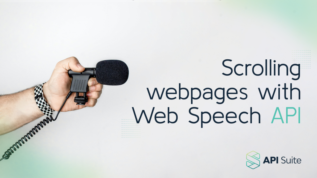 web speech api